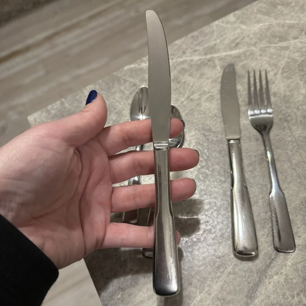 4ps SSS Oneida Stainless MINUTE MAN/COLONIAL BOSTON Spoons Knife Forks Service
